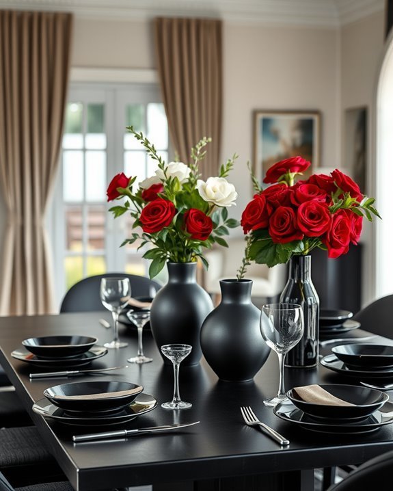 bold vases for dining
