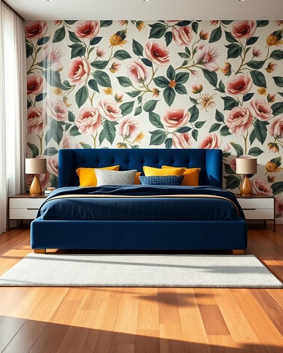 bold wallpaper bedroom statement