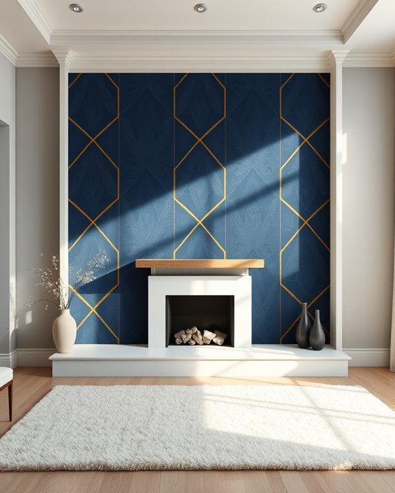 bold wallpaper enhances ambience