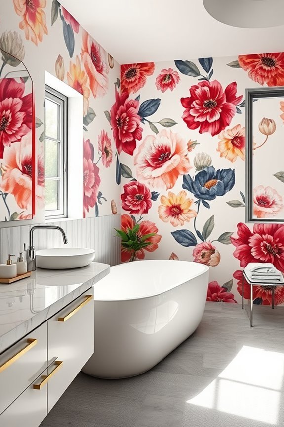 bold wallpaper striking contrast