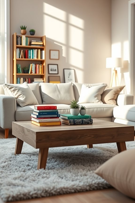 books as cozy decor