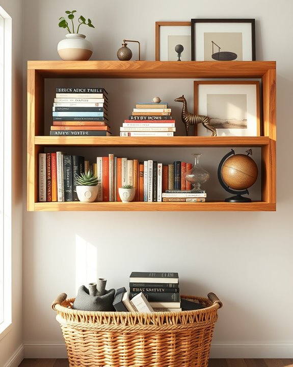 bookshelf art display ideas
