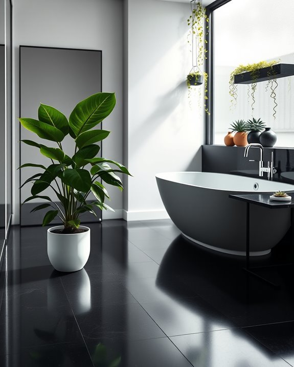 botanical accents for bathrooms