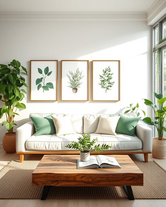 botanical art enhances decor