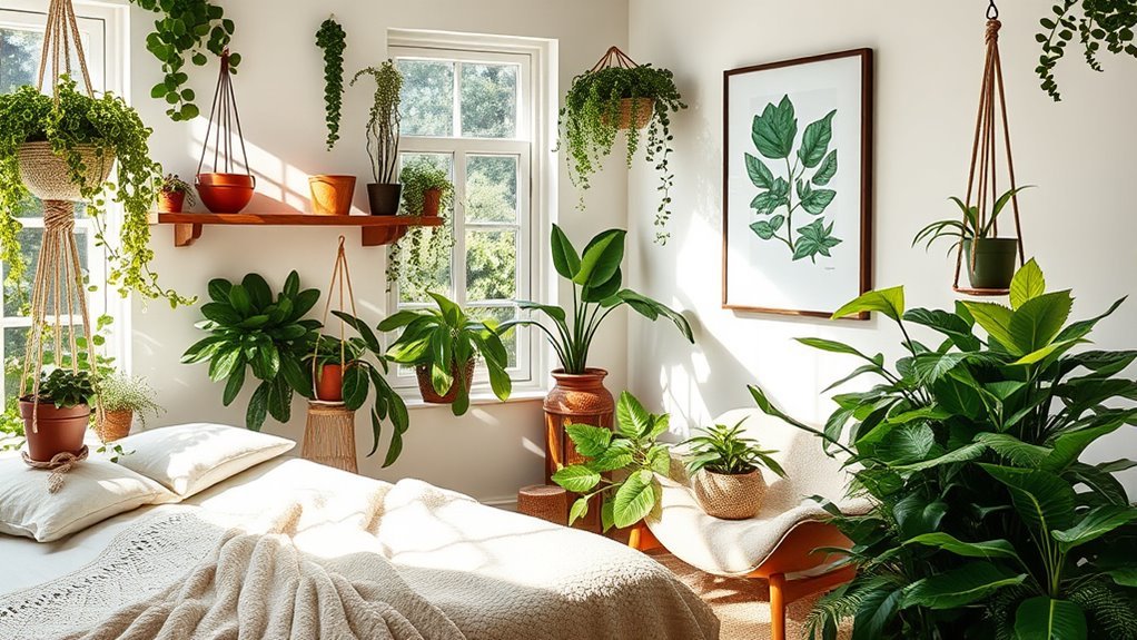 botanical bedroom decor inspiration