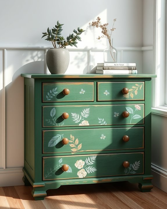 botanical prints enhance decor
