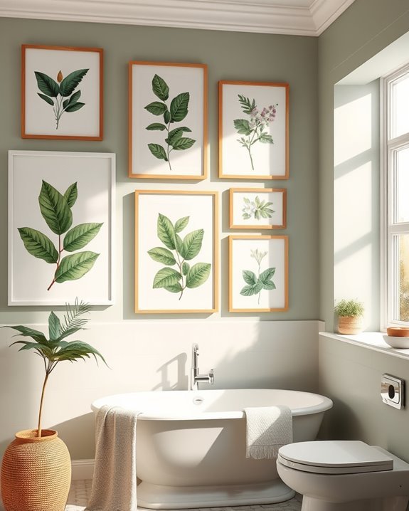 botanical prints enhance tranquility