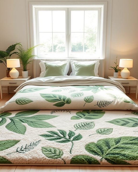 botanical themed rug styles