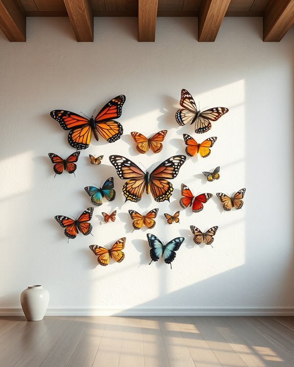 breathtaking large scale butterfly artwork