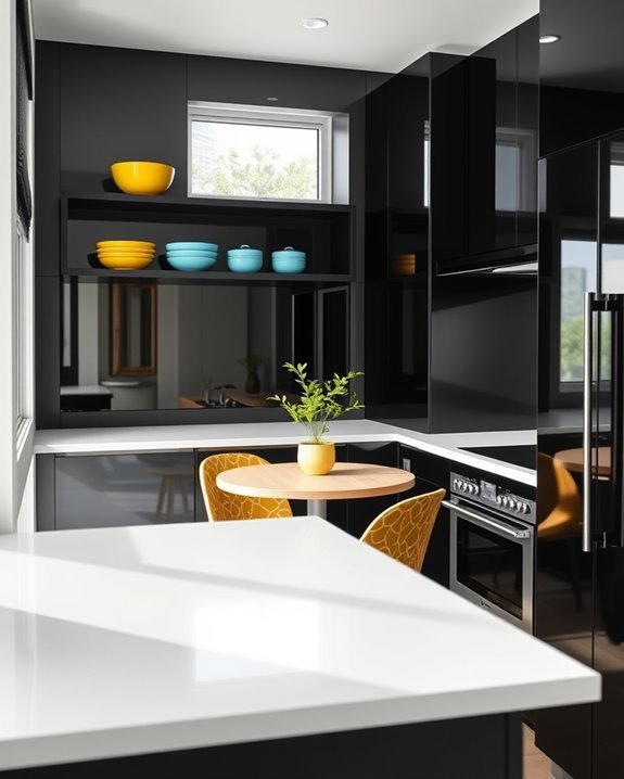bright accents brighten kitchens