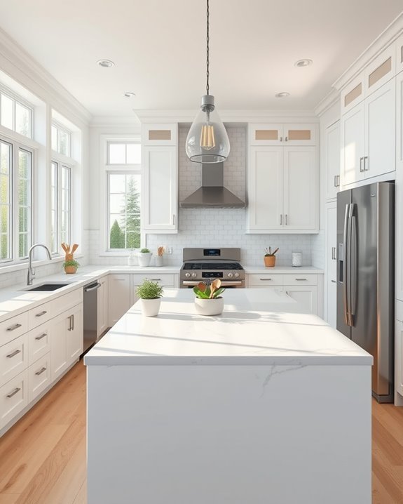 bright airy kitchen aesthetics