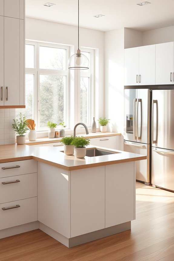 bright airy kitchen design
