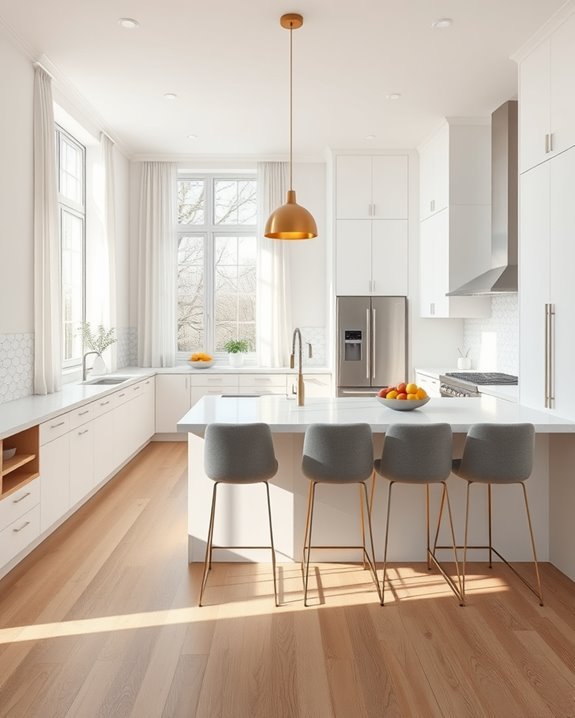 bright airy kitchen design