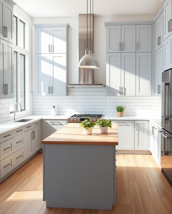 bright airy kitchen elegance