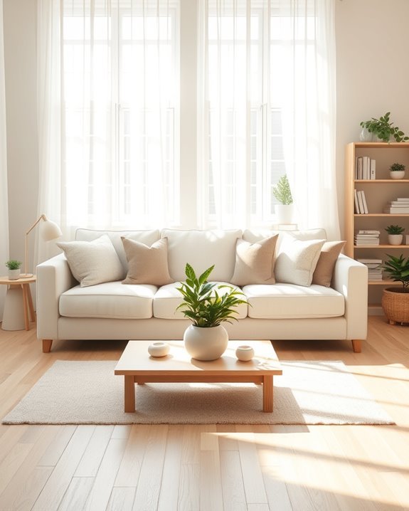 bright airy living space