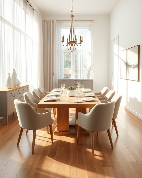 bright and airy dining