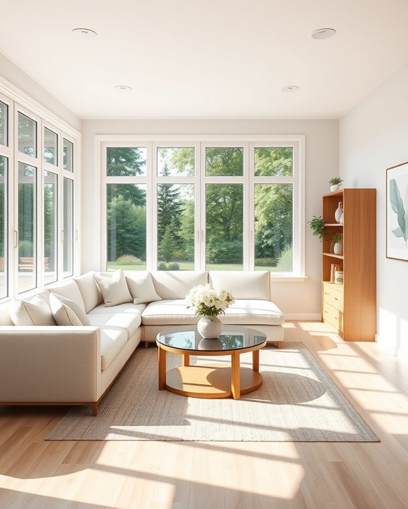 bright and airy relaxation space