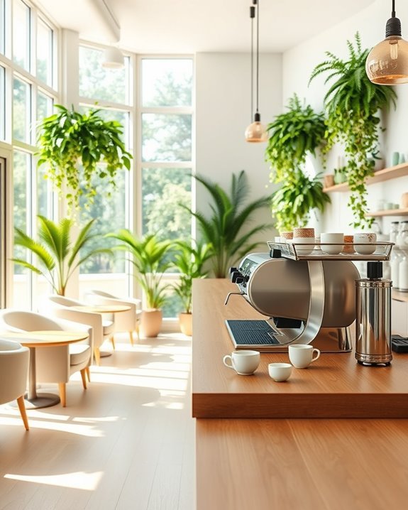 bright inviting coffee spaces