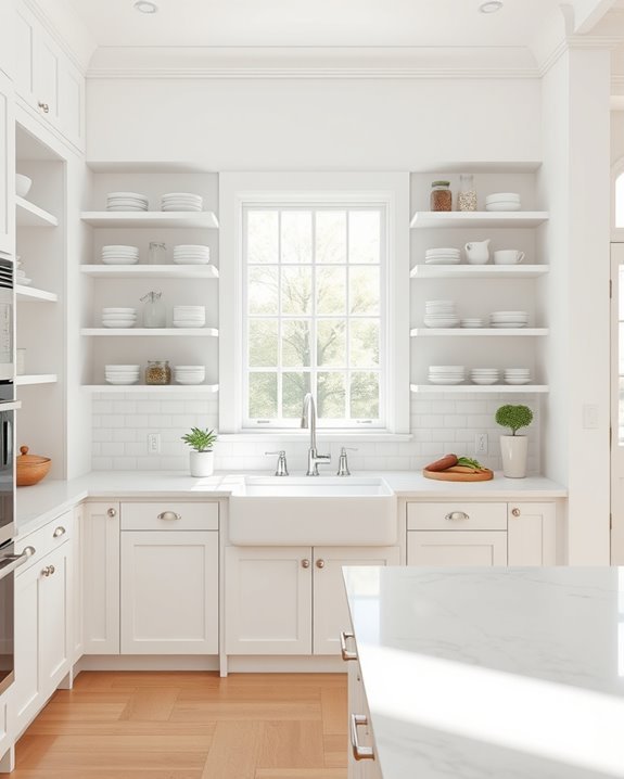 bright open shelving styles