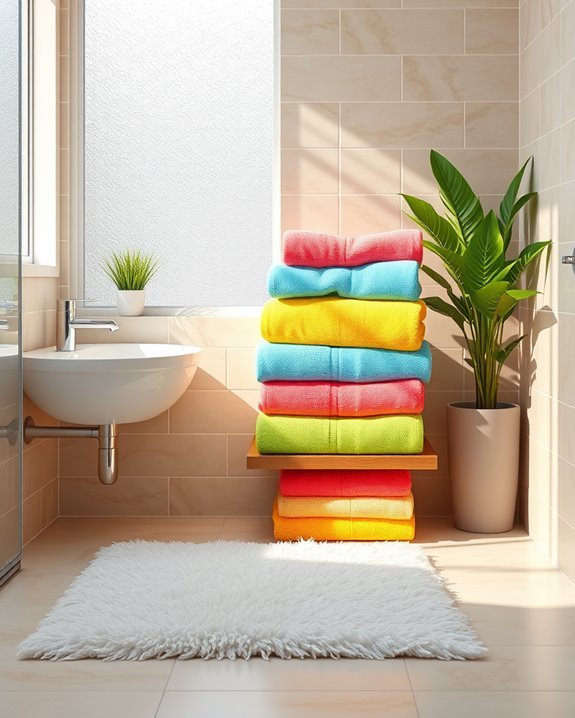 bright towels energize bathrooms