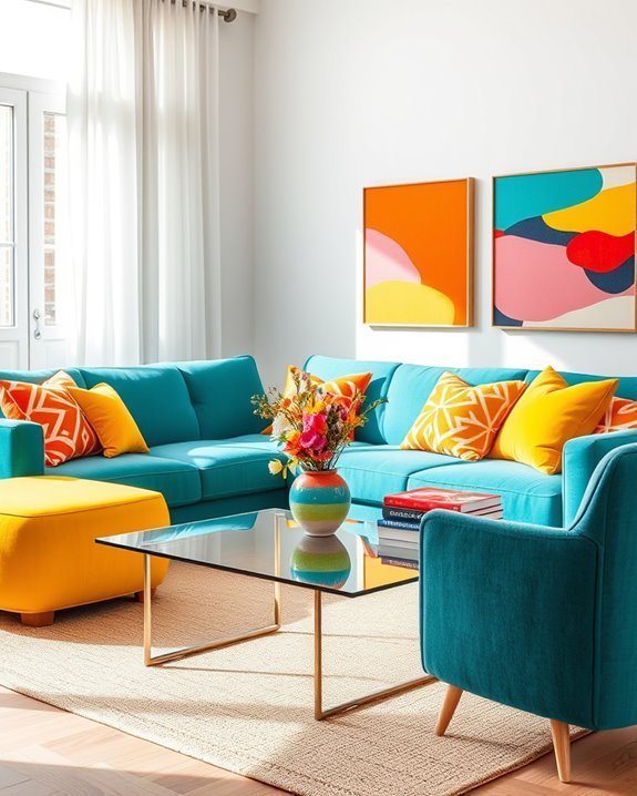 bright upholstery transforms spaces