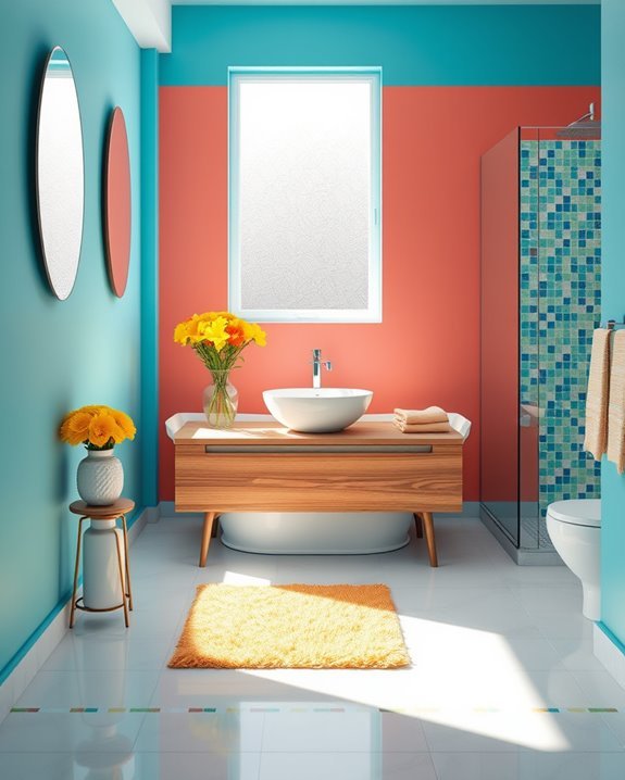 brighten your bathroom cheerfully