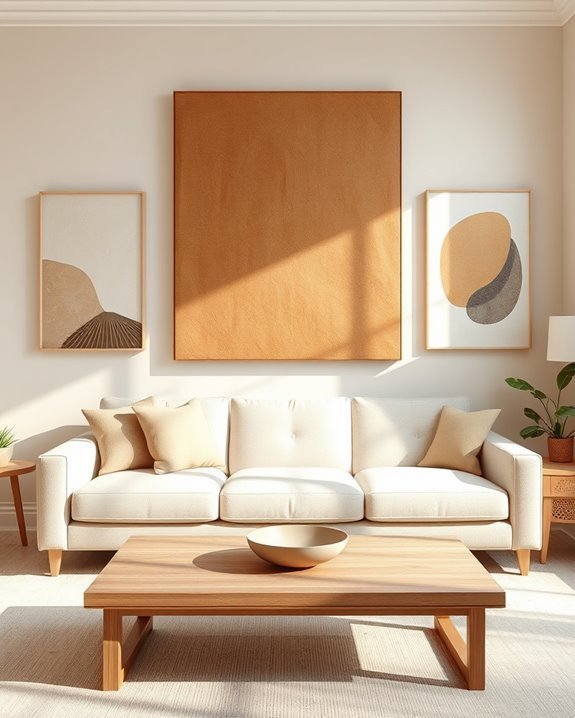 brown canvas wall art