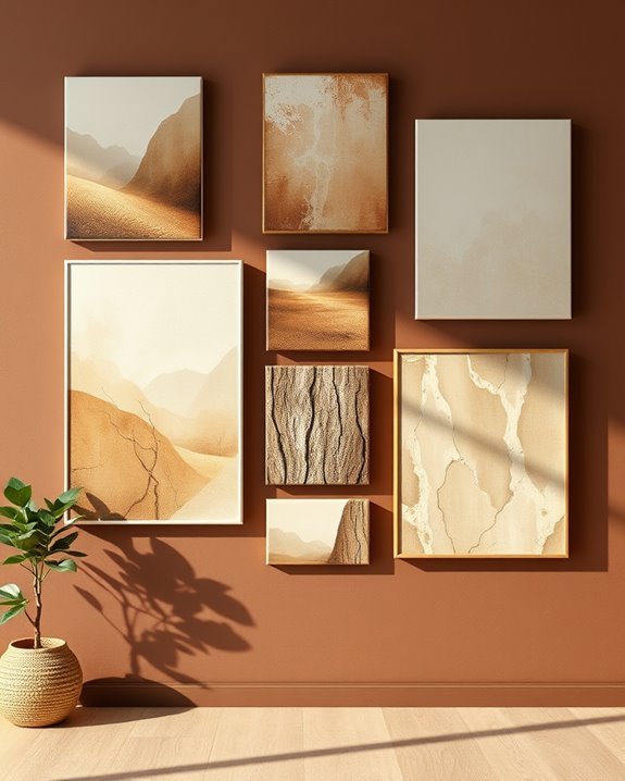 brown hues for warmth