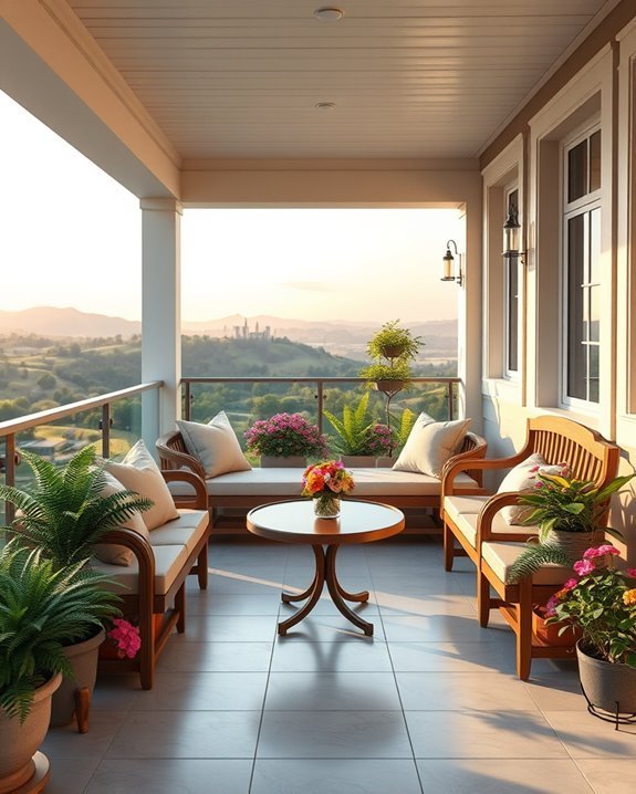 built in balcony seating solutions