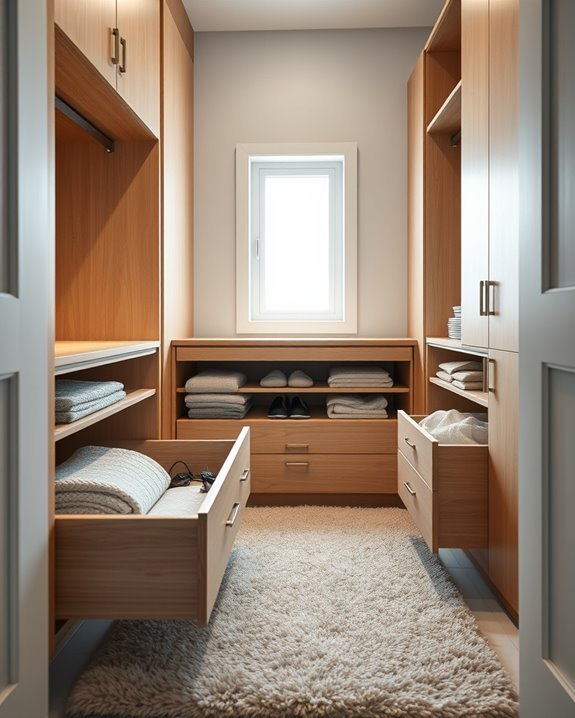 built in drawer organization solution