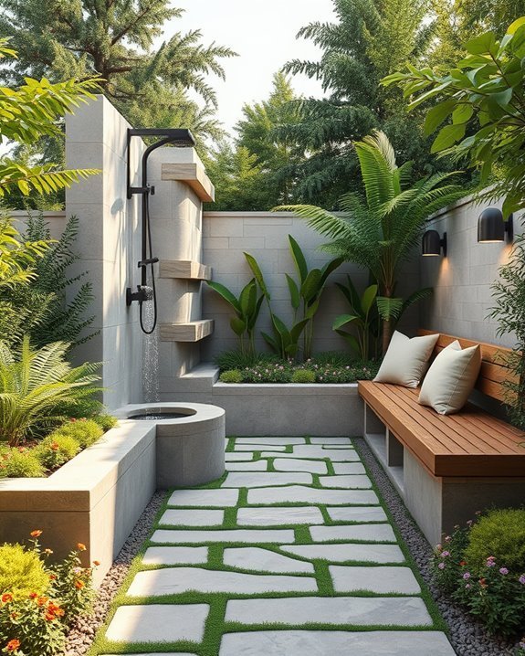 built in seating for relaxation