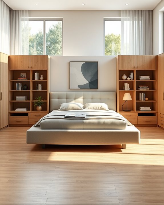 built in storage beds