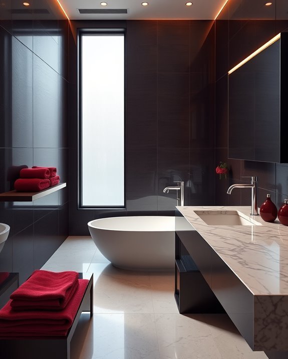 burgundy accents for elegance
