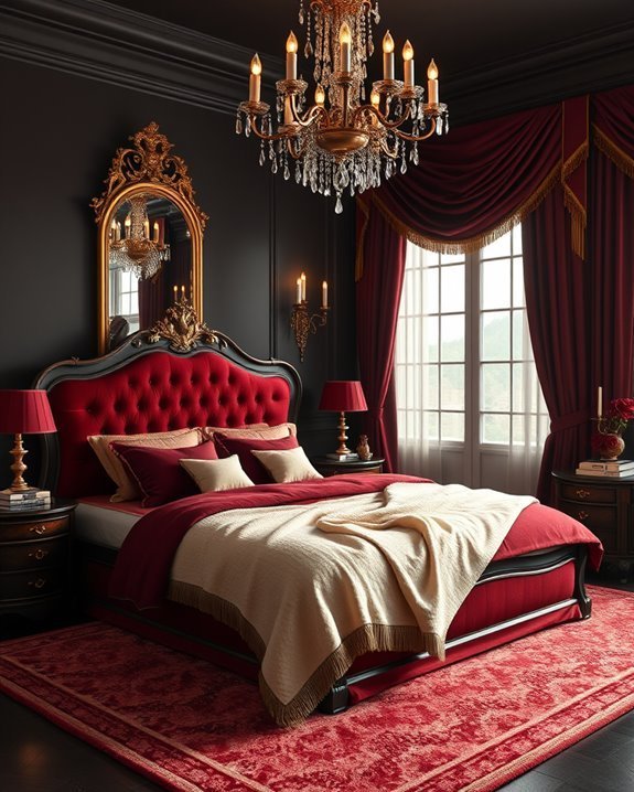 burgundy accents for warmth