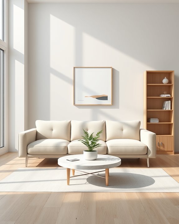 calm purposeful minimalist arrangements