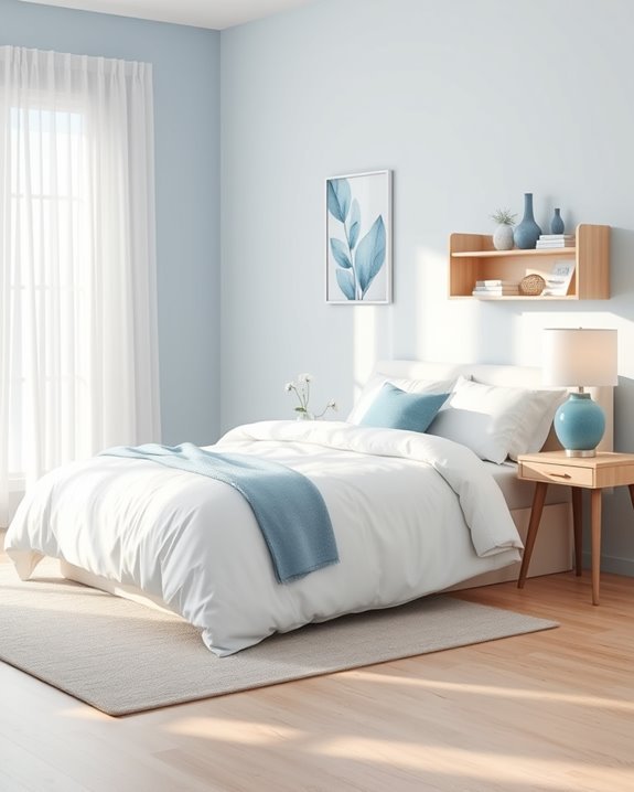 calming blue bedroom retreat