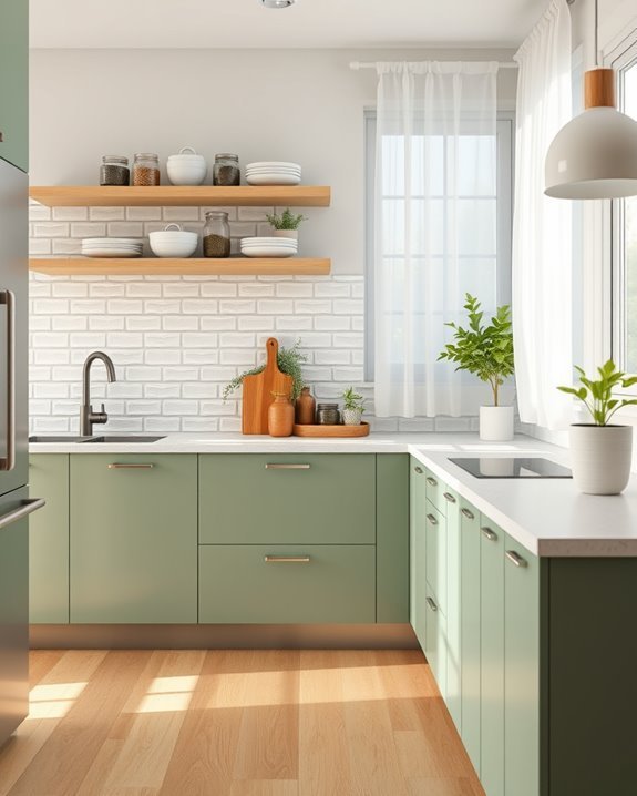 calming earthy kitchen aesthetic