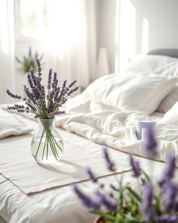 calming lavender bedroom decor