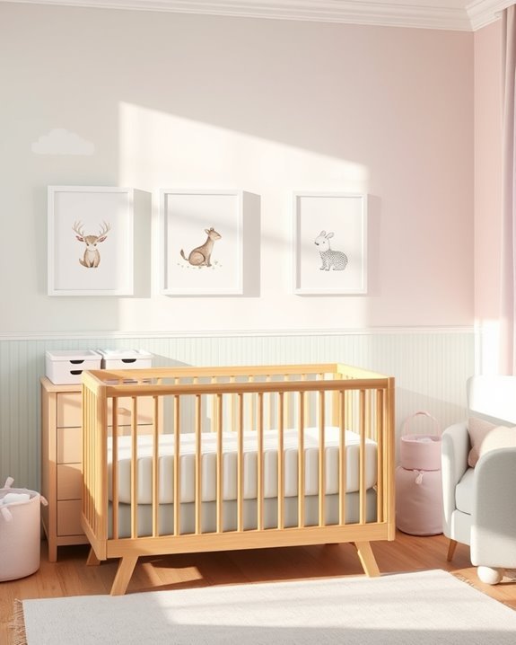 calming soft pastel palette