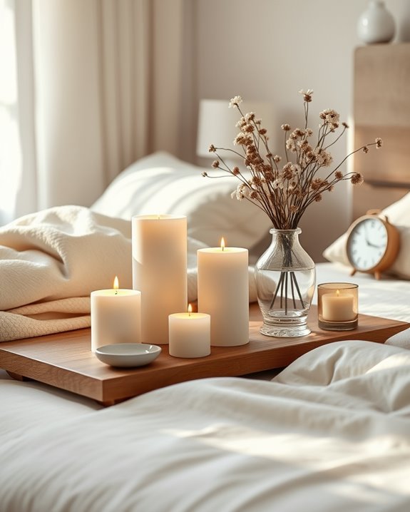 candle height and color