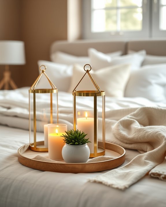 candle lanterns create ambiance
