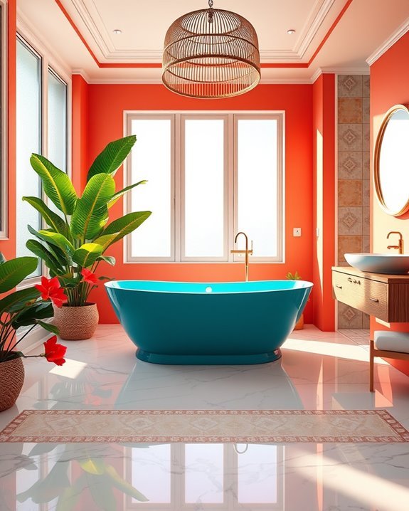 caribbean inspired vibrant colors