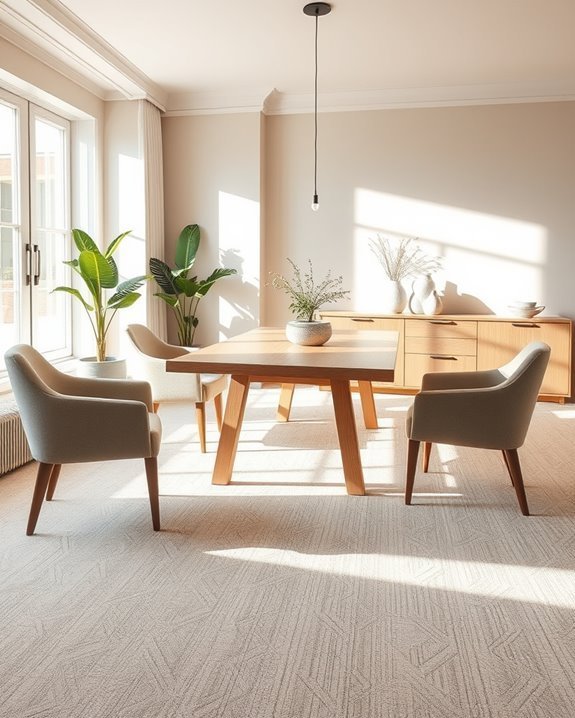 carpets improve dining acoustics