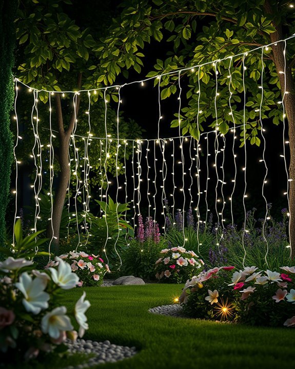 cascading fairy light ambiance