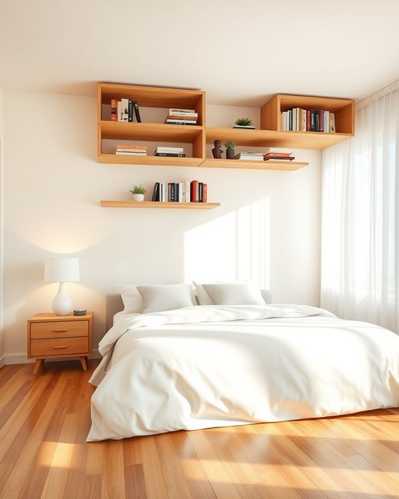 ceiling mounted shelf storage solutions