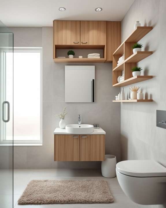 ceiling storage maximizes space