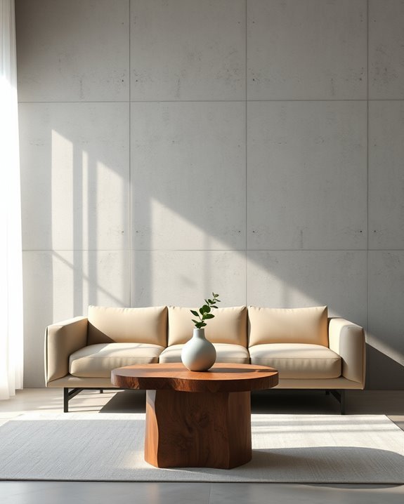 cement plaster enhances minimalism