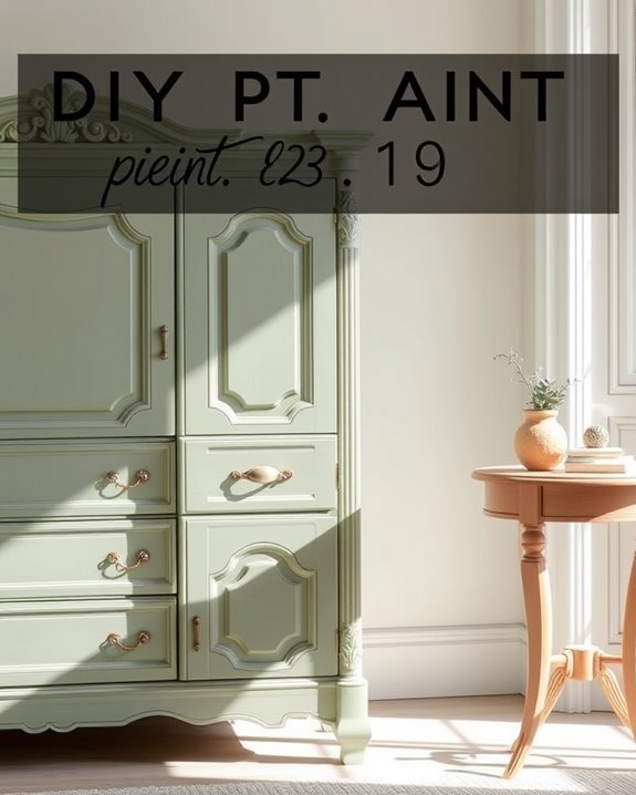 chalk paint furniture makeover