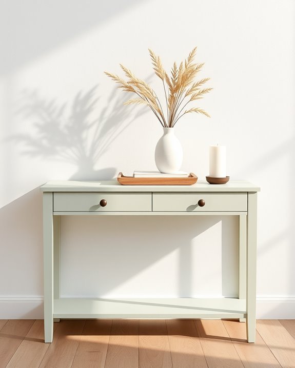 chalk paint modern console