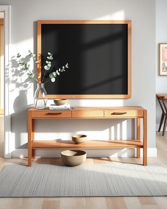 chalkboard console table functionality